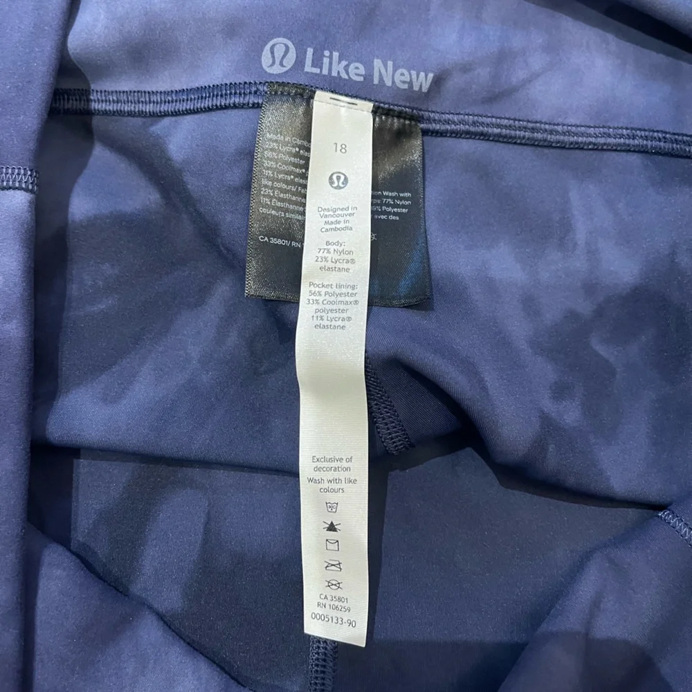 Lululemon Wunder Train High-Rise Tight 25" *Diamond Dye Size 18 - Picture 4 of 6